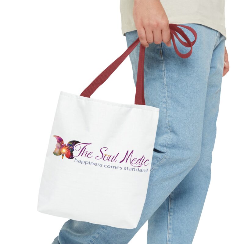 Inspirational Tote Bag - "The Soul Medic: Happiness Comes Standard" - Image 7