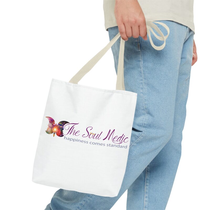 Inspirational Tote Bag - "The Soul Medic: Happiness Comes Standard" - Image 15