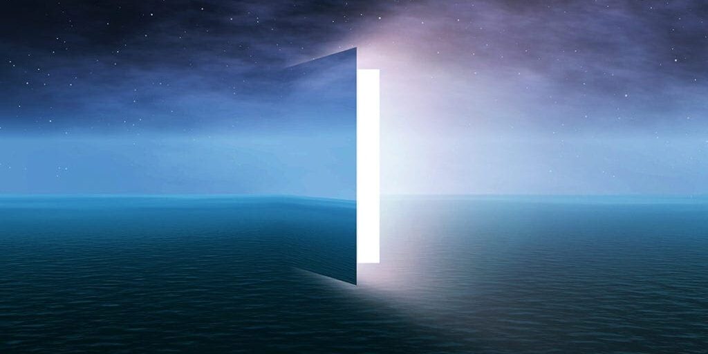 Door to heaven Door to heaven with stars